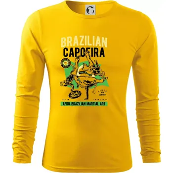 Pánská móda Brazilian Capoeira - Triko s dlouhým rukávem FIT-T long sleeve - S ( Žlutá )