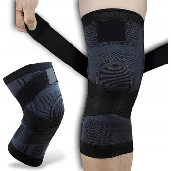 ELASTICKÁ BANDÁŽ ORTÉZA STAHUJÍCÍ STABILIZÁTOR KOLENNÍHO KLOUBU KOLENA NOHY