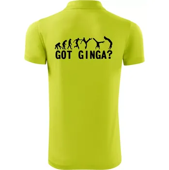 Pánská košile Capoeira - Got Ginga - Polokošile Victory sportovní (dresovina) - XL ( Limetková )