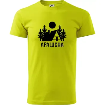 Apalucha chalupa - Klasické pánské triko vyšší gramáže - L ( Limetková )