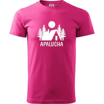 Apalucha chalupa - Klasické pánské triko vyšší gramáže - S ( Purpurová )