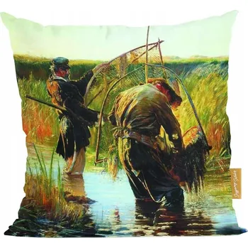 Polštář Polštář Rybáři brodící se ve vodě Leon Wyczółkowski