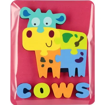 MĚKKÉ BAREVNÉ PĚNOVÉ PUZZLE ZVÍŘÁTKA