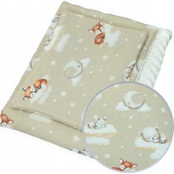 Dětská deka Sada Dětská deka 75x100 cm + polštář Minky PRO MIMINKA Kerstin