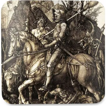 Podtácek Podložka pod hrnek Rytíř, Smrt a Ďábel Albrecht Dürer