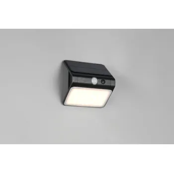 Nástěnné svítidlo TRIO Reality R23156102 OLINDA solární nástěnné svítidlo SMD LED 2,5W/250lm 4000K IP44 černá
