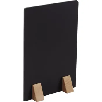 Kancelářský nábytek REKLAMNÍ INFORMAČNÍ TABULE křídová MENU A4 30x21cm nožičky přírodní