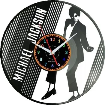 Hodiny MICHAEL JACKSON HODINY NÁSTĚNNÉ DEKORATIVNÍ MODERNÍ VINYLOVÁ DESKA VINYL N