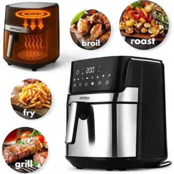 fritéza AIR FRYER Horkovzdušná fritéza 8L s nepřilnavým povrchem a 12 programy