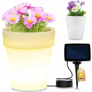 Venkovní osvětlení Solární lampa zapichovací Goldlux bílá 19 cm 1 ks