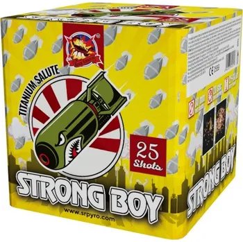 Zábavní pyrotechnika Kompaktní ohňostroj Strong boy 25ran,30mm