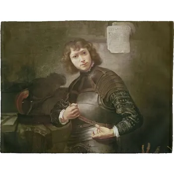 prostírání Prostírání na stůl Mladý muž ve zlaté zbroji Rembrandt
