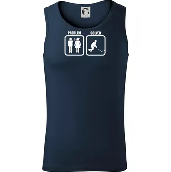 Problém hokejista - Tílko pánské Core - L ( Námořní modrá (velmi tmavá - téměř černá) )