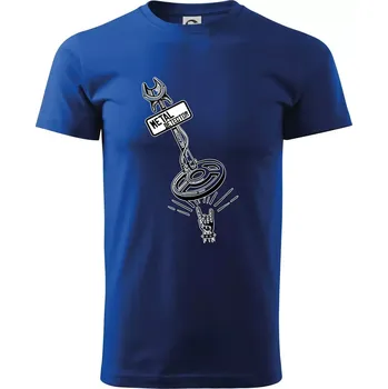 Pánské tričko Metal detector rock - Triko extra velké (5-8XL) - 8XL ( Královská modrá )