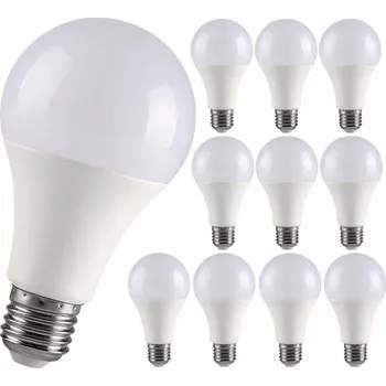 Žárovka 10x LED ŽÁROVKA E27 8W 820LM BÍLÁ NEUTRÁLNÍ BARVA SILNÁ 4000K 230V