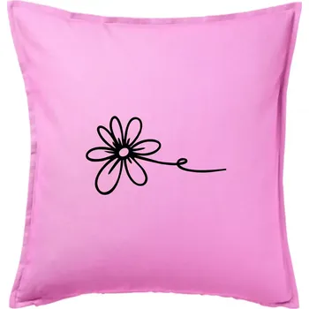 Polštář Kopretina - Polštář 50x50 - 50x50 - Pouze potah ( Růžová )
