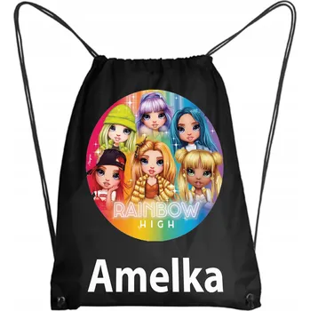 Školní batoh Školní Vak na Boty Batoh na Tělocvik Do Školky Rainbow High Panenky 1
