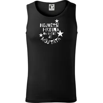 Nejvetší hrdina na Světě je můj táta - Tílko pánské Core - XL ( Černá )