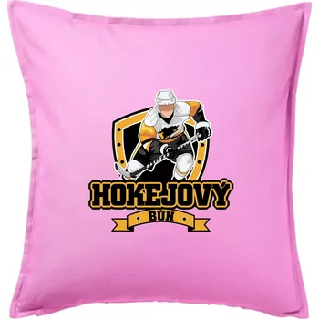 Polštář Hokejový bůh - Polštář 50x50 - 50x50 - Pouze potah ( Růžová )