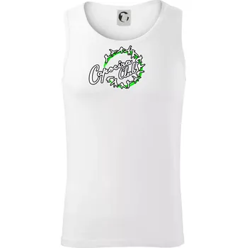 Capoeira club nápis - cviky v kruhu - Tílko pánské Core - XL ( Bílá )