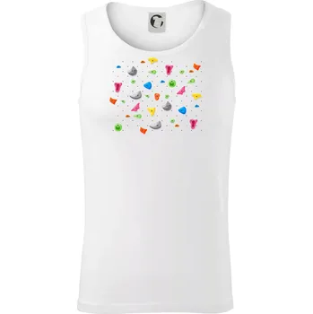 Lezení na stěně - chyty - Tílko pánské Core - M ( Bílá )