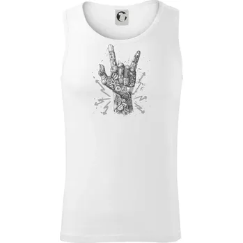 Metal mechanical ruka - Tílko pánské Core - XL ( Bílá )