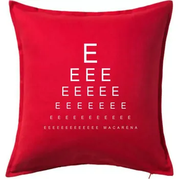 Polštář EEE macarena - Polštář 50x50 - 50x50 - Pouze potah ( Červená )