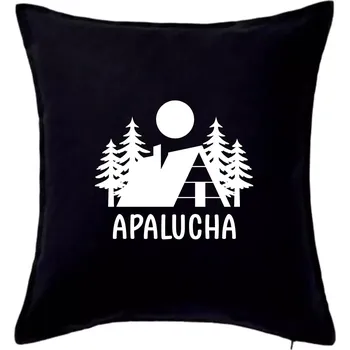 Polštář Apalucha chalupa - Polštář 50x50 - 50x50 - Pouze potah ( Černá )