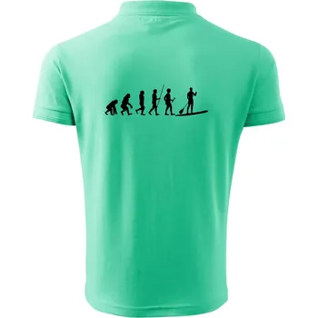Pánská košile Evoluce paddleboard muž - Polokošile pánská Pique Polo 203 - 4XL ( Mátová )