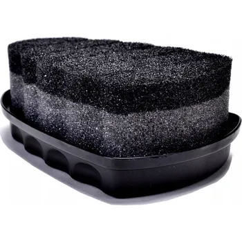 Přípravek pro údržbu obuvi ČERNÝ Expresní čistič obuvi LEŠTIČ bot z KŮŽE Houbička PALC