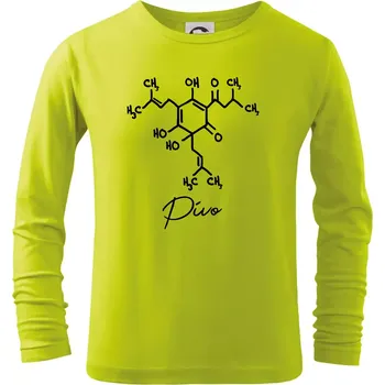 Dětská móda Barová chemie - pivo - Triko dětské Long Sleeve - 122 cm/6 let ( Limetková )