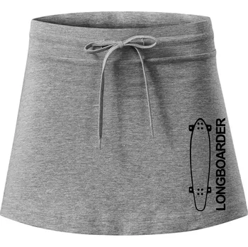 Dámská sukně Longboard na výšku - Sportovní sukně - two in one - XL ( Tmavě šedý melír )