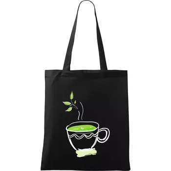 Hot matcha - Taška bavlněná - 42 x 38 cm ( Černá )