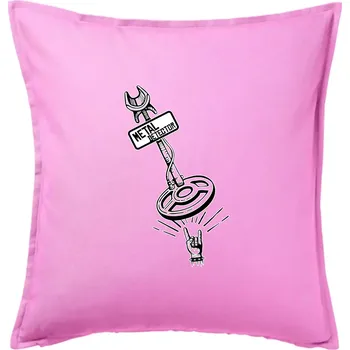 Polštář Metal detector rock - Polštář 50x50 - 50x50 - Pouze potah ( Růžová )