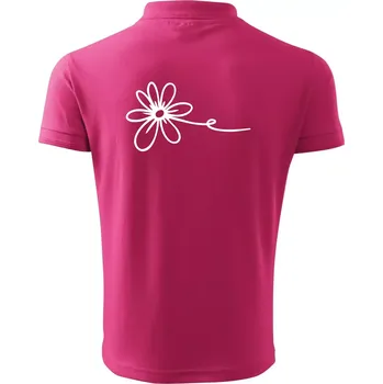 Pánská košile Kopretina - Polokošile pánská Pique Polo 203 - M ( Purpurová )