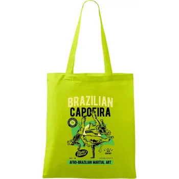 Brazilian Capoeira - Taška bavlněná - 42 x 38 cm ( Limetková )