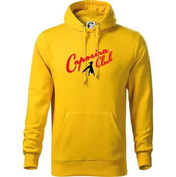 Pánská mikina Capoeira club s tanečníkem - Mikina pánská Cape s kapucí - L ( Žlutá )