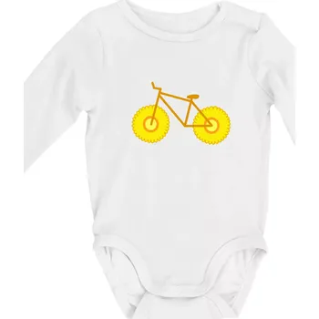 Kojenecký body Kolo kukuřice (Moňas) - Body kojenecké s dlouhým rukávem - Dlouhý r. 3-6 měs ( Bílá )