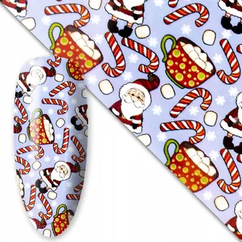 Vánoční Fólie na přenos nehtů 11