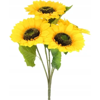umělá květina SLUNEČNICE UMĚLÉ KVĚTY DO VÁZY 5ks KYTICE SLUNEČNIC DEKORACE