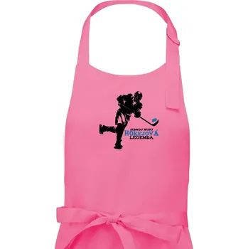 Kuchyňská zástěra Jednou budu hokejová legenda - Dámská zástěra na vaření - Univerzální velikost ( Růžová )