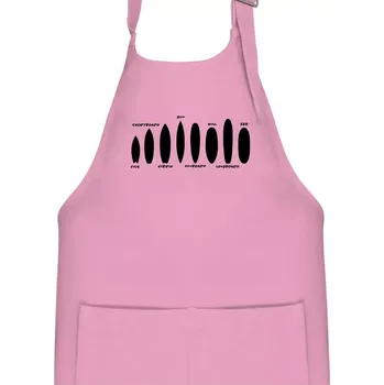 Kuchyňská zástěra Typy surfů - Dětská zástěra na vaření - Univerzální velikost ( Růžová )