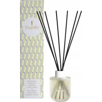Aroma difuzér Difuzér s tyčinkami Flagolie, rozmarýnem, levandulí a santalovým dřevem 100 ml