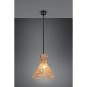 TRIO Reality R36191036 ROSALIE závěsné svítidlo D350mm 1xE27 černá matná, hnědá