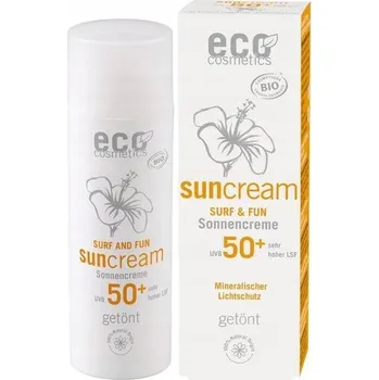Přípravek na opalování ECO Cosmetics SURF & FUN Tónovaný opalovací krém SPF 50+ Eko pro vodní sporty