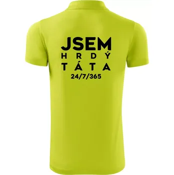 Pánská košile Jsem hrdý táta - Polokošile Victory sportovní (dresovina) - 2XL ( Limetková )