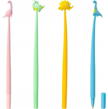 Gelová propiska modré Strigo Baby Dinosaurus