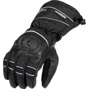 Moto rukavice Voděodolné motocyklové rukavice HUSAR X-WP černé pánské 2XL