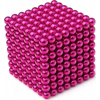 magnetka pro dítě Magnetické kuličky 5 mm velké 512 ks Růžové