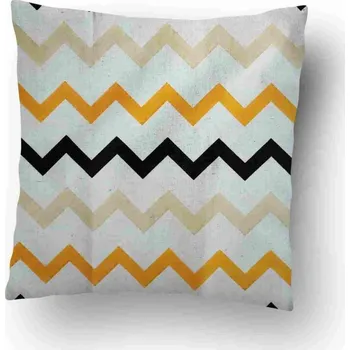 Polštář Povlak na polštářek Vlnky vícebarevné 40x40 cm